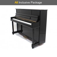 Steinhoven SU 112 Polished Ebony Upright Piano All Inclusive Package